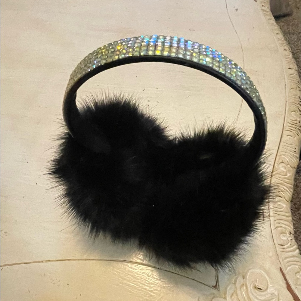 Rhinestone ear muffs